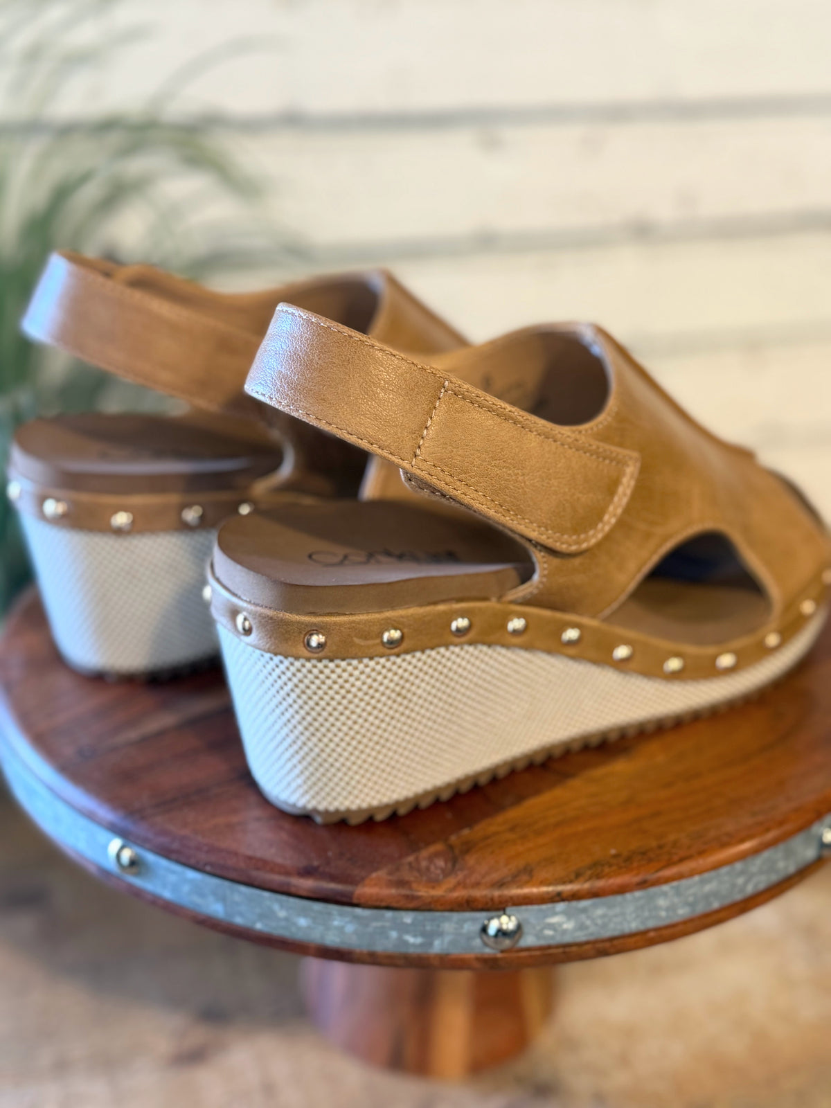 Corky's For Keep Wedge Sandal | Caramel