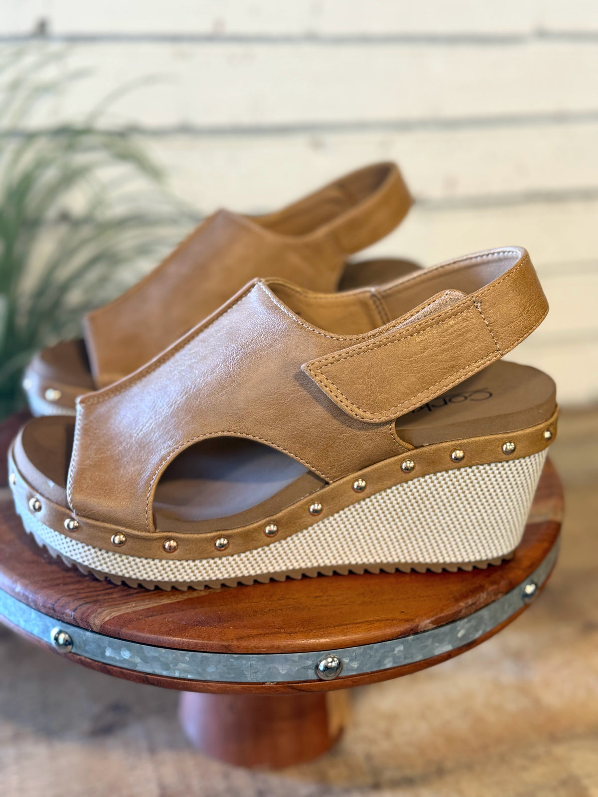 Corky's For Keep Wedge Sandal | Caramel