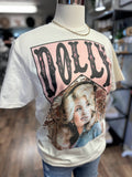 Dolly In Pink (Embellished w/ Crystals) Tee | Natural