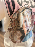 Dolly In Pink (Embellished w/ Crystals) Tee | Natural