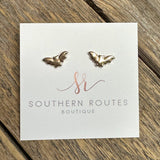 Bat Halloween Stud Earrings | Gold