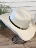 Vegan Suede Western Cowboy Hat | Ivory