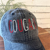 Cougars Embroidered Cap | Tall Font