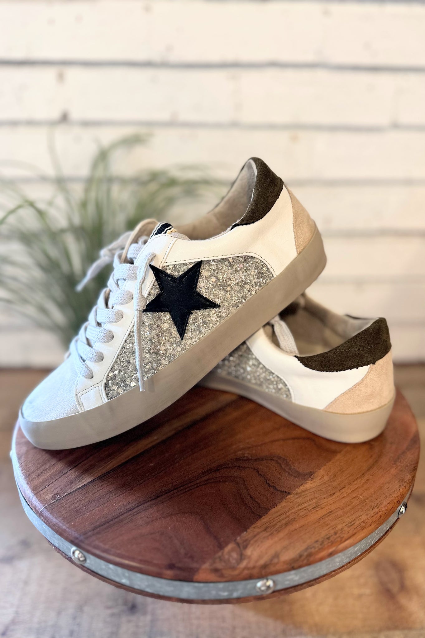 Paula Sneaker - Silver Sparkle