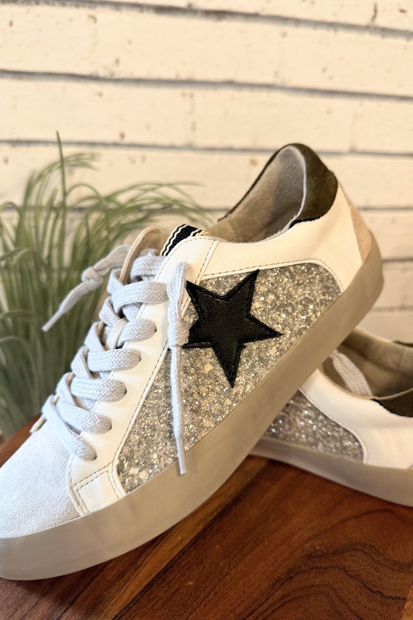 Paula Sneaker - Silver Sparkle