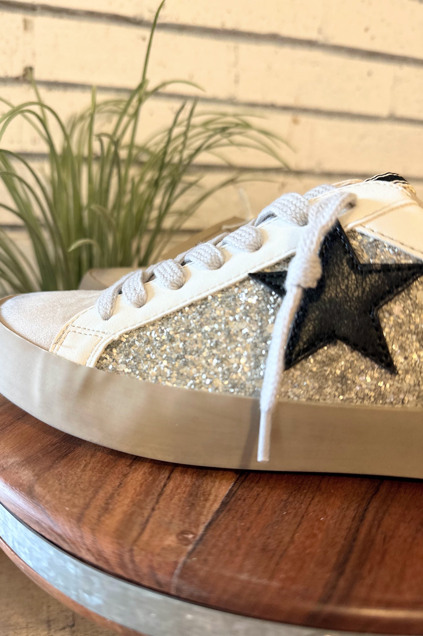 Paula Sneaker - Silver Sparkle