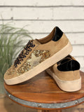 Corky's Another Round Sneakers | Gold Sequins