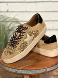 Corky's Another Round Sneakers | Gold Sequins