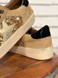 Corky's Another Round Sneakers | Gold Sequins