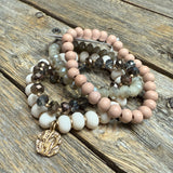 Stretchy Beaded Bracelet Set | Blush Mix