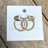 Twist Hoop Earrings | Gold