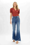 Judy Blue Retro Flare Jeans | Tulip Hem