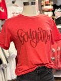 Cougars Monochrome Tee | Heather Red