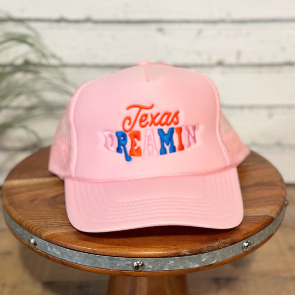 Texas Dreamin' Foam Trucker Cap | Pink