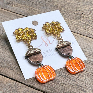 Fall Feels Acrylic Earrings