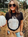 Plaid Pumpkin Tee | Black