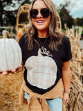 Plaid Pumpkin Tee | Black