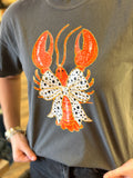 Dalmation Bow Crawfish Tee | Grey