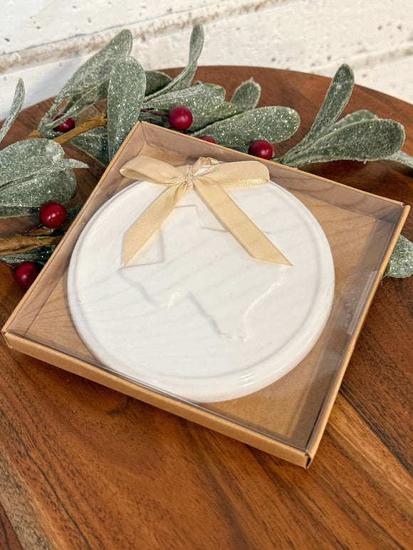 Texas Embossed | Ceramic Boxed Ornament