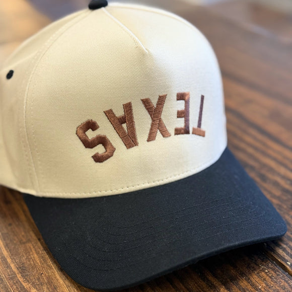 Texas Upside Down Trucker Cap | Black/Brown