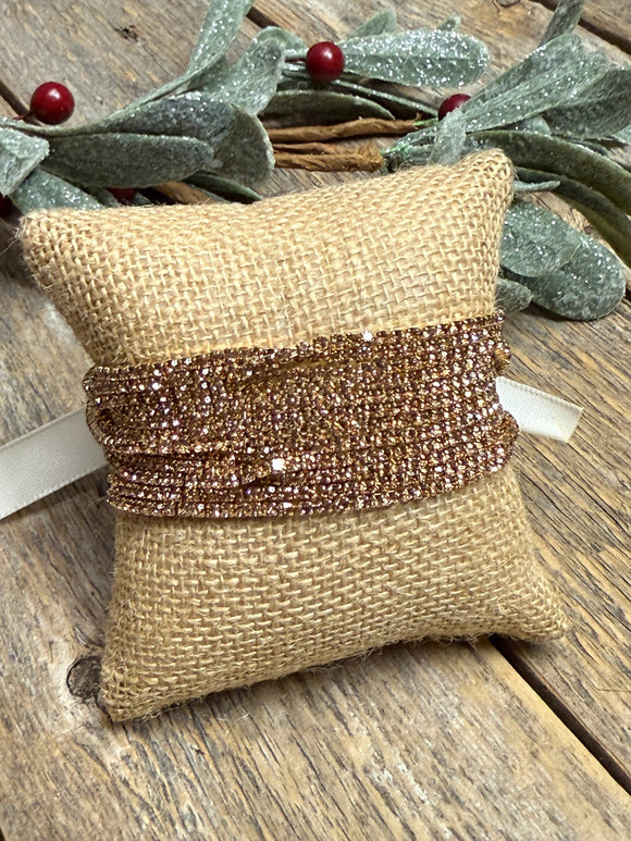 Gold Crystal+Gold | Christmas Bracelet Set