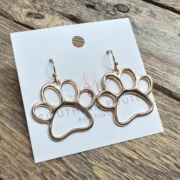 Cougar Paw Earrings | Gold