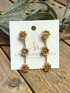 Wrapping Bow Trio Earrings | Gold