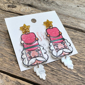 Nutcracker Acrylic Earrings | Pink