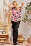 Savanna Jane Floral Embroidered Top | Pink