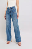 Judy Blue Jeans | Star Front Seam Detail Wide Leg