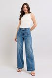 Judy Blue Jeans | Star Front Seam Detail Wide Leg