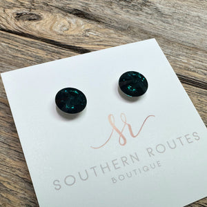 Prism Stud Earrings | Emerald