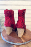 The Maze Sparkling Boot | Red