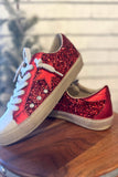 Shu Shop Paula Sneaker | Red Glitter