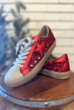 Shu Shop Paula Sneaker | Red Glitter