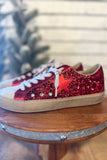 Shu Shop Paula Sneaker | Red Glitter