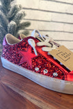 Shu Shop Paula Sneaker | Red Glitter