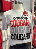 YOUTH+ADULT! Crosby Cougars Trio Tee | Ice Grey