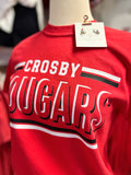 YOUTH+ADULT! Crosby Cougars Triple Threat Tee | Red