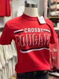 YOUTH+ADULT! Crosby Cougars Triple Threat Tee | Red