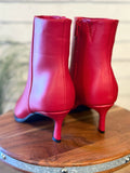The Cabernet Stiletto Heel Bootie | Red