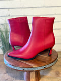 The Cabernet Stiletto Heel Bootie | Red