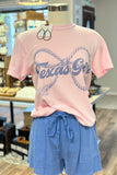 Texas Girl Bow Tee | Pink