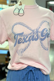 Texas Girl Bow Tee | Pink