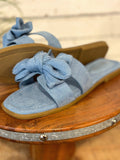 The Zain Bow Sandal | Blue