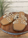 The Elio Sandal | Clear/Pearl