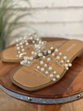 The Elio Sandal | Clear/Pearl