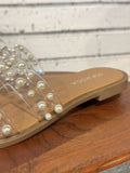 The Elio Sandal | Clear/Pearl