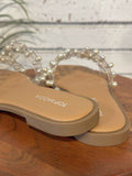 The Elio Sandal | Clear/Pearl