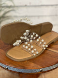 The Elio Sandal | Clear/Pearl